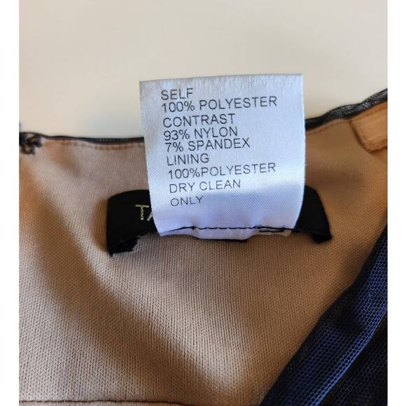 Tadashi Shoji Gown V Neck Cap Sleeve Maxi Formal Navy Blue Size 6 - Picture 10 of 10